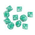 thumbnail image 2 of 10pcs 10 Sided Dice With White Number  Performance Wise Teaching For Games Education Entertainment, 2 of 8
