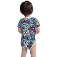 thumbnail image 6 of Rocae Colorful Tie Dye Stained Glass 2 for Baby Climbing Clothes Soft Baby Romper for Active Infants Comfortable and Breathable Crawling Jumpsuit Unisex Baby Outfit 6 Months, 6 of 8