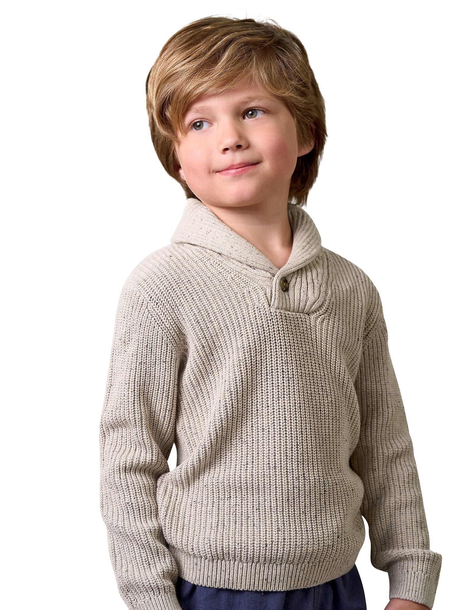 Modern Moments by Gerber Toddler Boy Shawl Collar Sweater, 12 Months - 5T
