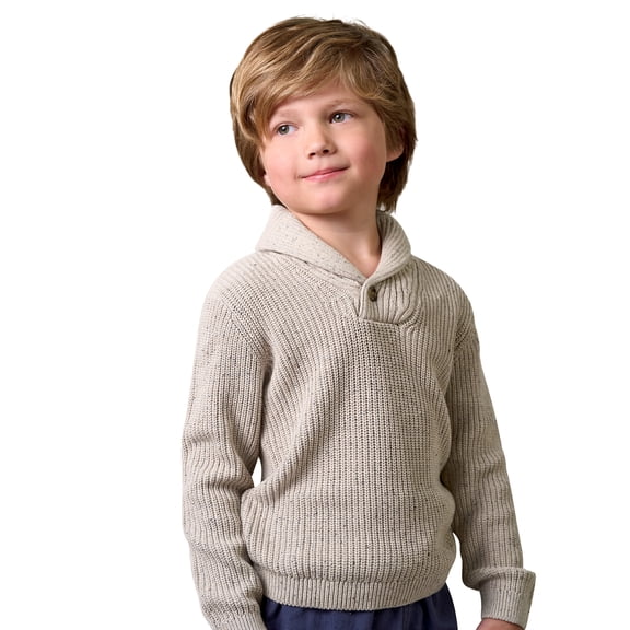 Modern Moments by Gerber Toddler Boy Shawl Collar Sweater, 12 Months - 5T