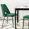 thumbnail image 6 of Kithkasa Modern Velvet Dining Chairs for Kitchen,Metal Legs,Set of 2,Green, 6 of 9