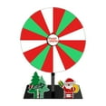 thumbnail image 1 of Abbracc Roue Rotative Jeu à Boire avec Support Multi-Fentes Roue de Roulette Modifiable pour Père Noël Arbre, 1 of 9