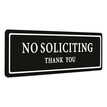 LAMIRO No Soliciting Sign for House,No Soliciting Signs for Home,Strong Self-Adhesive No Solicitation Signsno Soliciting Sign for Front Door