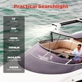 thumbnail image 4 of 100W Boat Remote Control Spotlight for Yacht, Marine Searchlight with 360° Rotation, 2500LM, 3200K Color Temperature, 4 of 11