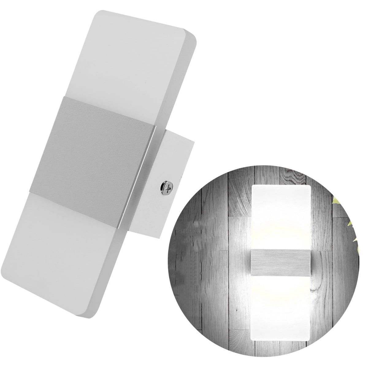 Modern LED Up Down Wall Lights Lighting Fixture Cube Sconce Lamps Indoor Outdoor