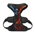 thumbnail image 5 of Lsque Red And Blue Fire Bird Dog Harness, No-Pull Pet Harness with 2 Leash Clips, Adjustable Soft Padded Dog Vest with Easy Control Handle for Large Dogs-Medium, 5 of 9