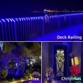 thumbnail image 5 of YEGUO Luces solares para piscina LED impermeables para exteriores, paquete de 2 cada una, 33 pies, 100 luces LED de cuerda, luces de cadena de tubo de PVC transparente azul, 5 of 5