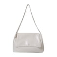 thumbnail image 1 of Bolso de hombro para mujer, bolso cruzado informal de piel sintética para compras al aire libre. Blanco, 1 of 9