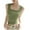 Green, variant on hotojiny Women's Tank Top Summer Base Layering Camisole Slim Fitted Sleeveless T-Shirt Square Collar Solid Color Going out Tee