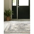 thumbnail image 3 of Rugs.com Charlotte Collection Rug – 5 Ft Square Aqua Low-Pile Rug Perfect For Living Rooms, Kitchens, Entryways, 3 of 3