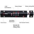 thumbnail image 3 of yeuweold Mechanical Coded Door Lock Keyless Combination Gate Lock Fixing Screws for Cabinet Garden Garage Black, 3 of 5