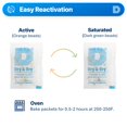 thumbnail image 4 of Sobres de gel de sílice Dry & Dry de 5 g con indicador naranja, 1000 unidades, 4 of 9