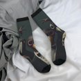 thumbnail image 5 of Picia Stylish Avian Gathering Print Athletic Socks for Men & Women – Cushioned Moisture-Wicking Crew Socks for Sports, Running, and Training, Soft & Breathable Size 5-11, 5 of 6