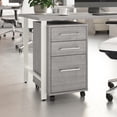 thumbnail image 2 of Hustle 3 Drawer Rolling File Cabinet with Lock in Plat. Gray - Engineered Wood, 2 of 10