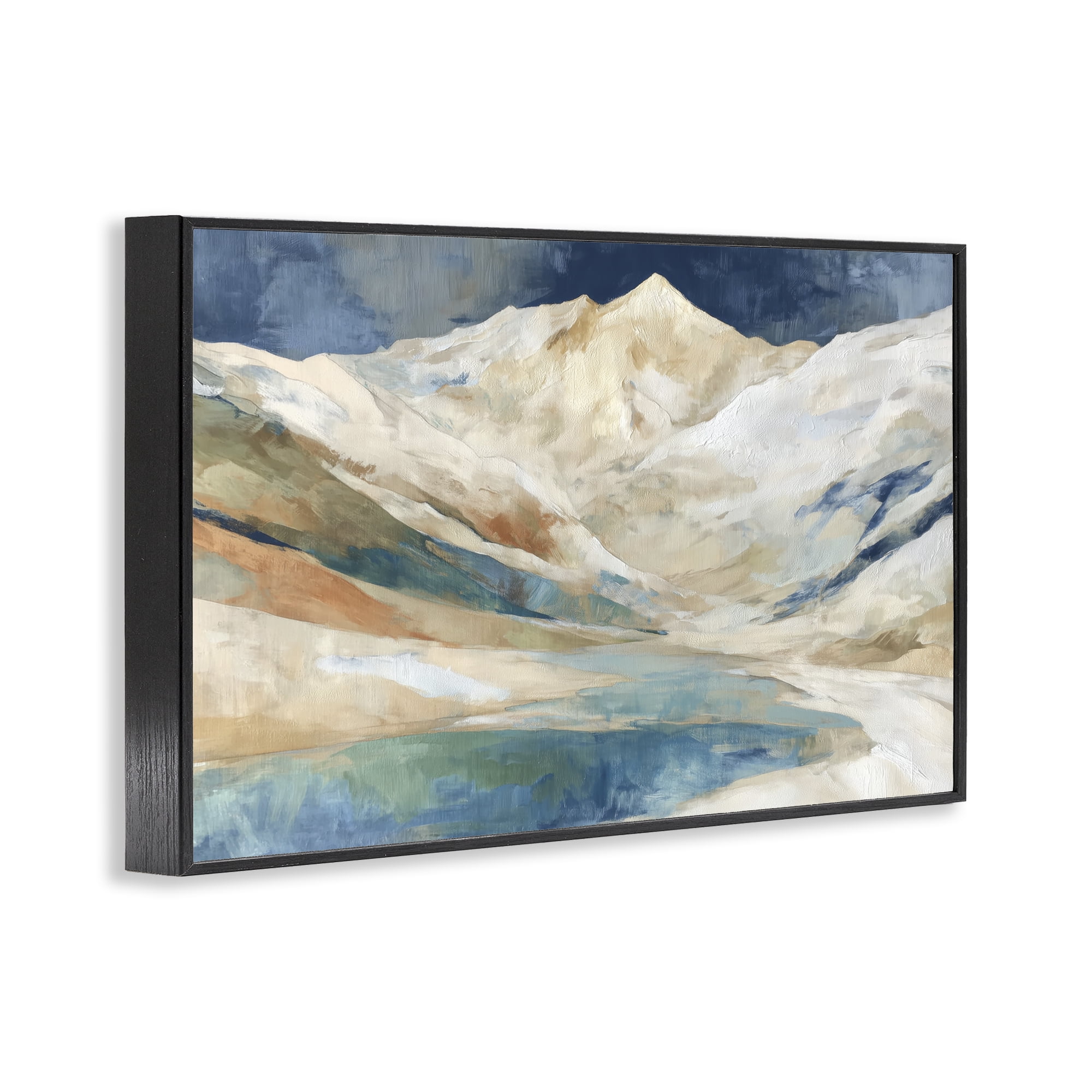Stupell Industries Glacial Valley in Alaska Range Black Framed Giclee Art, design by Chromatic Storm Studio