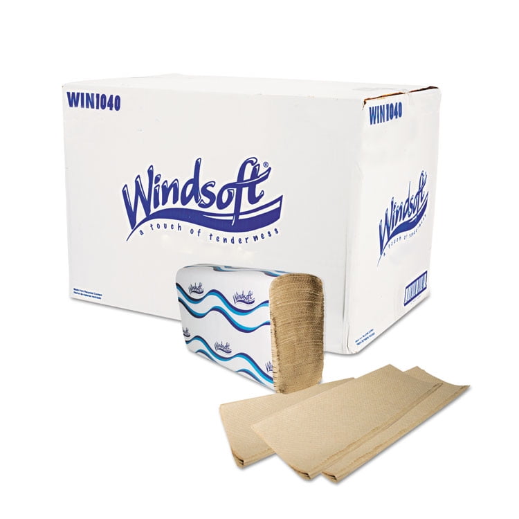 Multifold Paper Towels, 1Ply, 9 1/5 X 9 2/5, Natural, 250/pack, 16