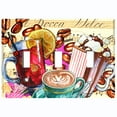 thumbnail image 2 of Metal Light Switch Wall Plate Outlet Cover (Coffee Beans Mocha Tea Marshmallow Treat Beige Yellow Letter - Triple Toggle), 2 of 2
