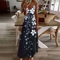 thumbnail image 2 of Horkkom Maxi Dresses for Women Summer V Neck Spaghetti Strap Dresses Floral Print Beach Long Dresses M, 2 of 6