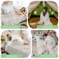 thumbnail image 6 of Throw Blanket Fleece Throw Blanket 50x80in, Purple Easter Egg Cute Rabbit Soft Lightweight Bed Blankets Farm Wildflower Retro Linen Fuzzy Couch Blankets for All Season, 6 of 9