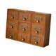 thumbnail image 2 of Organizador de cajones con 9 cajones, cajas decorativas para oficina, cocina, tocador rústico, caja de almacenamiento de madera para la escuela,, 2 of 9
