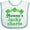 White and Blue, variant on Inktastic Mommys Lucky Charm St Patricks Day Boys or Girls Baby Bib