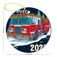 thumbnail image 2 of Christmas Ornament Personalized Firetruck Christmas Tree Ornaments Gifts for Fireman Holiday Ornament for Home Christmas Tree Decor for Woman Friend Birthday, 2 of 5