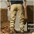 thumbnail image 6 of Buigttklop Men'S Pants,Men Solid Casual Elastic Waist with Pocket Trousers Sport Pants, 6 of 6