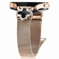 thumbnail image 2 of For Garmin Approach S40 Forerunner 158 Milanese Band Clover Decor Electroplated Stainless Steel Stra, 2 of 5