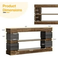 thumbnail image 2 of Tribesigns Console Table with Storage, 63" Wood Entryway Table, 3-Tier Farmhouse Behind Couch Table, 2 of 7