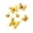Golden, variant on KGJQ 6 Pcs 3D Glitter Butterfly Wall Decor Double Layer Wing Butterfly Wall Art Stickers Self-Adhesive Reusable Mural Decals for Kids Room Bedroom Living Room Decor
