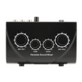 thumbnail image 3 of Joernso Portable Dual Microphone Inputs Audio Sound Mixer for Amplifier Karaoke KTV, 3 of 8
