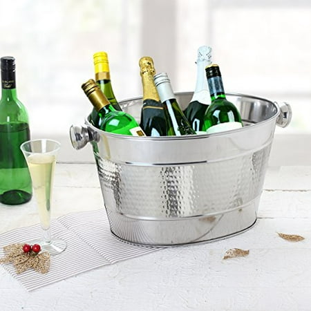 Storeindya Party Tub Party Tubs For Drinks Party Tubs For Beverages Metal Beverage Tub Galvanized Tub Oval Galvanized Tub Round Steel Tub Anti Rustic