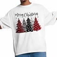 thumbnail image 4 of Camisetas gráficas informales de manga corta con árbol de Navidad rojo sobre fondo negro para hombre, 4 of 8