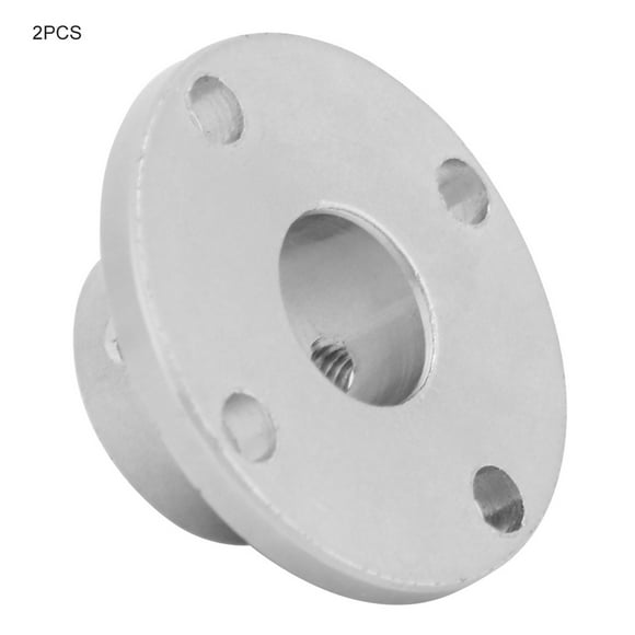 2pcs M4 Rigid Flange Coupling Motor Shaft Coupler Connector, Sturdy Electroplated Iron Material, Easy Mounting, for Electric Motors
