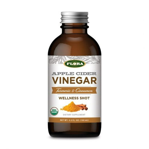 Apple Cider Vinegar Turmeric & Cinnamon Wellness Shot Flora Inc 3.3 oz