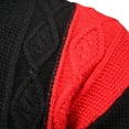 thumbnail image 4 of Pull de Mode pour Hommes Pull Tricoté à Blocs de Couleur Col Rond Pull Mince, 4 of 7
