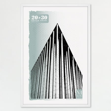 MCS Foundation 16x24 Poster Frame Traditional Brass, Vertical & Horizontal Wall Hanging Large Picture Frame for Photos, Posters & Art Prints (1-Pack)