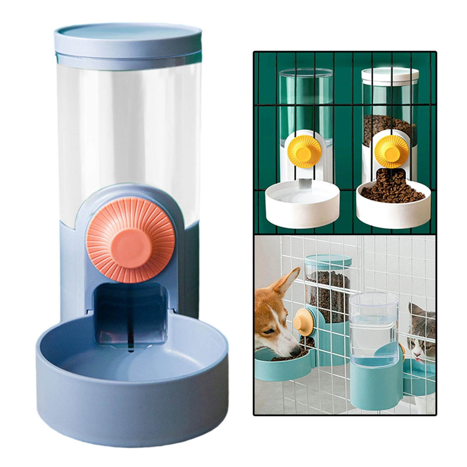 Automatic Pet Feeder Hanging Food Feeding Product Food Container Dog Bowls Small Animals - Blue