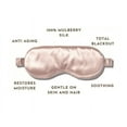 thumbnail image 2 of Mulberry Silk Sleep Eye Mask with Silk Covered Elastic Strap - Pink, 2 of 7