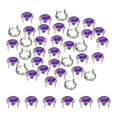 thumbnail image 1 of Uxcell Rhinestone Studs, Rhinestone Claw Beads Nailhead Crystal Claw Rivets Punk Spikes Decorative Round Rivets Purple 8 mm, 1 of 7