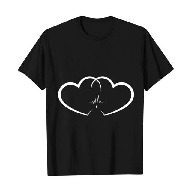 Posijego T-Shirts Graphiques Cœur pour Femmes Saint-Valentin Manches Courtes T-Shirts d'Été Mignons Col Rond Décontractés