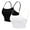 Bla-Whi, variant on Alove Women Cropped Built-In Bra Camisole Adjustable Straps Tank Tops,2 -Packs