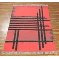 thumbnail image 3 of Casavani Handmade Block Printed Cotton Dhurrie Red Living Room Floor Carpets Square Outdoor Rug 10x10 feet, 3 of 5