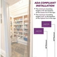 thumbnail image 4 of ADA CENTRAL SIGNS - 6" X4" Janitor Room Sign - ADA Compliant Tactile Graphics Grade 2 Braille Text Closet Sign| Cleaning, Sanitizing, Trashing, Recycling Wall Signs for Hospital, Offices, & Apartments, 4 of 7