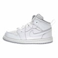 thumbnail image 4 of Jordan 1 Mid BT Todder's Shoes White/Wolf Grey 640735-112 (2 M US), 4 of 6