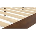 thumbnail image 4 of Nix Full Platform Bed - Solid Pine, Dark Brown, Full Size. 6.5" Clearance for Storage. 28-Slat Support, No Box Spring Needed. Durable Wood Bedroom Furniture., 4 of 5