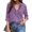 1# Purple, variant on Womens Cotton Linen Button Down Shirts Loose Fit Long Sleeve Collared Blouse Casual V Neck Tops Outfits S-3XL Brown S