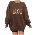 thumbnail image 1 of Heisall Womens Sweatshirts Autumn Winter Halloween Print Drop Shoulder Round Neck Long Sleeve 2025 New Style Fashion Casual Hoodies, 1 of 3