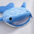thumbnail image 3 of Monedero de peluche con forma de tiburón de dibujos animados, bonito bolso colgante con cremallera, pequeño regalo, 3 of 6