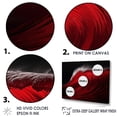 thumbnail image 3 of Designart "Simplistic Ebony And Ruby Wave Vista I" Coastal Floater Framed Canvas Art Print, 3 of 5